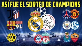 ¡REAL MADRID AJAX EN OCTAVOS  ASÍ QUEDÓ EL SORTEO DE CHAMPIONS LEAGUE [upl. by Dorri851]