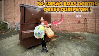 Só coisas boas dentro do dumpster dos Estados Unidos🇺🇸 [upl. by Ik922]