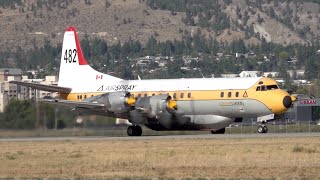 Air Spray Lockheed L188 Electra CFLJO Backtrack amp Takeoff in CYYF [upl. by Suzy]