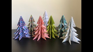 Fabriquez votre sapin en origami [upl. by Einned]