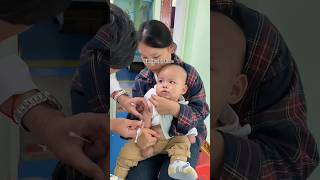 Cutebaby 😛 Baby injection push vedio 😱 baby cute injection crying shots [upl. by Boice]