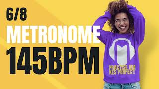 👉 68 METRONOME 145 BPM [upl. by Erlond]