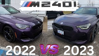 BMW M240i G42 2022 vs 2023 My Thoughts After Owning Both [upl. by Letnahs]