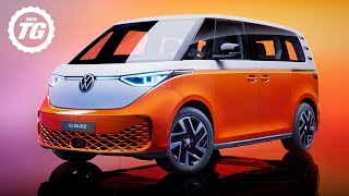 VW ID Buzz EXCLUSIVE walkaround and full reveal of VW’s brandnew EV Microbus  Top Gear [upl. by Ahsenauj]