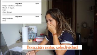 REACCIÓN NOTAS de SELECTIVIDAD EBAU 2020  Bachiller TECNOLÓGICO [upl. by Ingaborg]