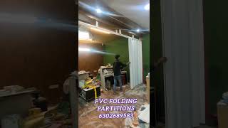 Folding partition doors  Pvc collopsible partition doors  Chennai Bangalore amp Hyderabad  shorts [upl. by Huskey]