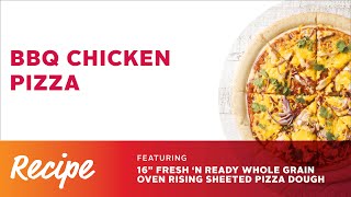 Rich Products Fresh N Ready BBQ Chicken Pizza Recipe Video [upl. by Tressia]