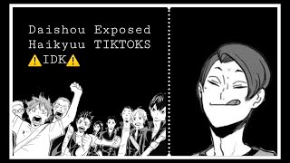 Haikyuu Tiktoks exposed  Rushed  very late  Introdescription [upl. by Quentin291]