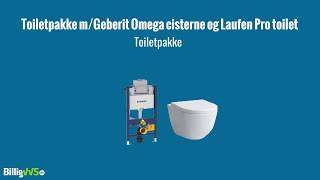 Toiletpakke m Geberit Omega cisterne Laufen Pro toilet [upl. by Ettelrahc]