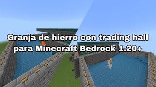 TUTORIAL Granja de hierro con trading hall 121116 [upl. by Adrell109]