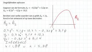 Algebra  Ongelijkheden oplossen VWO wiskunde AC [upl. by Waldos386]