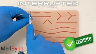 Simple Interrupted Sutures You Wont Learn LIKE THIS In An OR [upl. by Artimed942]