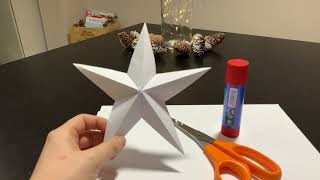 Étoile de Noël en origami avec Ana [upl. by Wordoow]