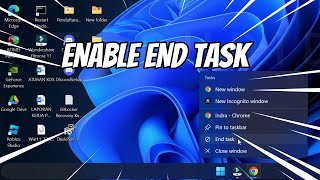 How to Enable End Task on Taskbar Windows 11 [upl. by Lleder]