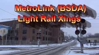 MetroLink Light Rail Crossings [upl. by Reedy111]