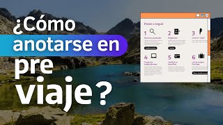 PreViaje ¿cómo anotarse  TUTORIAL [upl. by Tamer351]