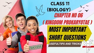 Biology  Class 11  Chapter 6 KINGDOM PROKARYOTAE  Most Important Short Questions  GUESS PAPER [upl. by Aicargatla]