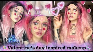 Valentines day inspired makeup  Piaisevil [upl. by Osanna]