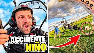 ACCIDENTE de un NIÑO con un PARAPENTE🥺 ACABAMOS LLORANDO [upl. by Ynattyrb]