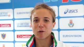 Ottavia Cestonaro ITA after winning the Triple Jump Rieti 2013 [upl. by Girand]