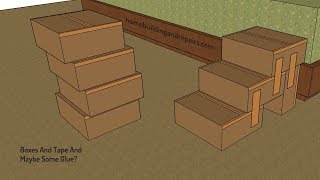 Build Your Own Pet Stairs With Cardboard Boxes And Tape [upl. by Saticilef]