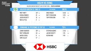 Holmer Green CC 2nd XI v Ivinghoe amp Pitstone CC 1st XI [upl. by Radnaxela]