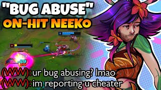 This Warwick was convinced I was hacking with OnHit Neeko by quotbug abusingquot [upl. by Evangelist601]