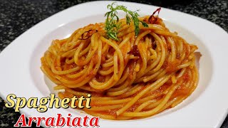 Spaghetti Arrabiata Pasta Recipe  Spicy Italian Pasta Recipe RanasRecipe [upl. by Elder]