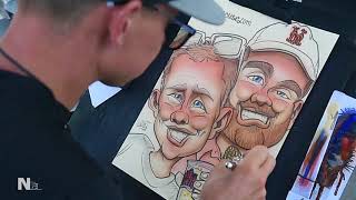 Watch NYS Fair artist draw wacky caricature from start to finish [upl. by Savina624]