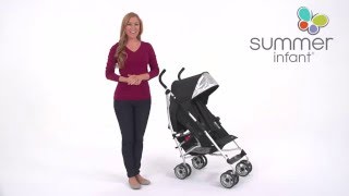 Summer Infant 3Dlite Convenience Stroller Product Video [upl. by Euqinemod]