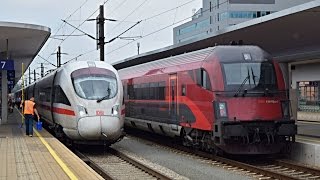 Züge Linz Hbf 28072016 [upl. by Annairb]