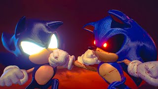 Sonic vs SonicEXE 3D Animation Sonic The Hedgehog Cartoon Fight Animation [upl. by Karwan]