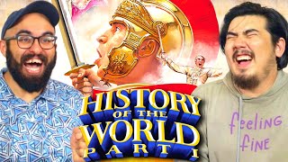 HISTORY OF THE WORLD PART 1 had us rolling First time watching reaction [upl. by Einaffit]