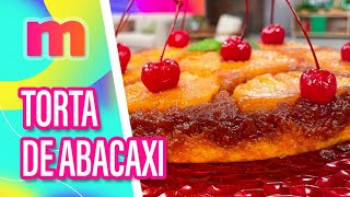 Torta de ABACAXI caramelizado  Mulheres 03042024 [upl. by Marnia]