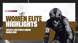 Hulst  Women Elite Highlights  202324 UCI Cyclocross World Cup [upl. by Chapnick]