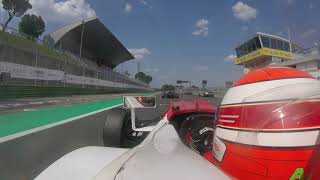 Race start amp First Lap  Vallelunga  Andrea Benalli  Formula 3  Puresport Racing  Onboard [upl. by Cyb]