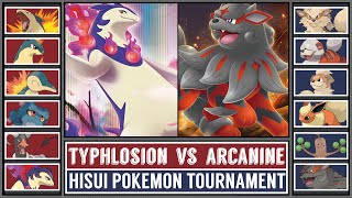 Quarterfinal HISUI TYPHLOSION vs HISUI ARCANINE  Hisui Pokémon Tournament Battle 1 [upl. by Essilem]