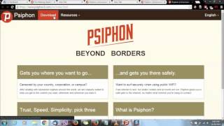 Free Internet Connect Psiphon on your Computer [upl. by Kantor]