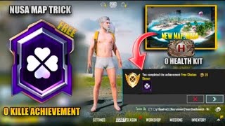 How To Complete  Free Chicken Dinner  Achievement In NUSA Map  Get Pacifist title  PUBG Mobile [upl. by Nauhs]