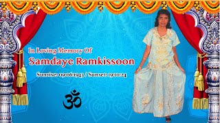 Samdaye Ramkissoon Funeral Service [upl. by Yliak]