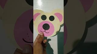 Easy 🍯🐻💤Bear craft idea😇diy bearcrafttrendingdiy craft artandcraftwallhanging origamishorts [upl. by Angelica]