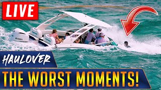 HAULOVER INLET WORST MOMENTS OF 2021 REWIND   HAULOVER BOATS  WAVY BOATS [upl. by Arytahs875]