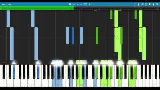 Requiem of Silence ReZero Ep 15 OST Piano Arrangement Synthesia [upl. by Swords]