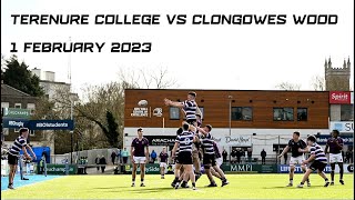 Terenure College v Clongowes Wood  2023 Bank of Ireland Leinster Schools Senior Cup [upl. by Vareck869]