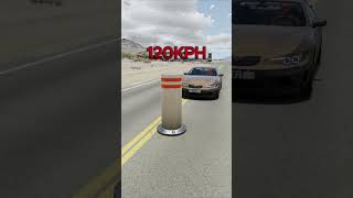 BeamNG Drive Crashing ETK Kseries Heritage Edition at different speeds beamngdrive speed etk [upl. by Akzseinga]