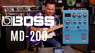 The Boss MD200 Modulation Pedal  12 Awesome Modulation Effects in One  Tone Tasting [upl. by Champagne270]