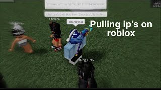 Pulling peoples IPs on ROBLOX [upl. by Assillam]