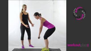 Burn Back Fat Standing Dumbbell Row Exercise for Women [upl. by Airdni774]