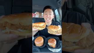 Ranking Every Fried Chicken Sandwich 🔥 shorts [upl. by Urbanna]