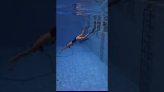 girl reaching a distance of 30 meters during freediving training Bifin DIN Freediving [upl. by Massiw]